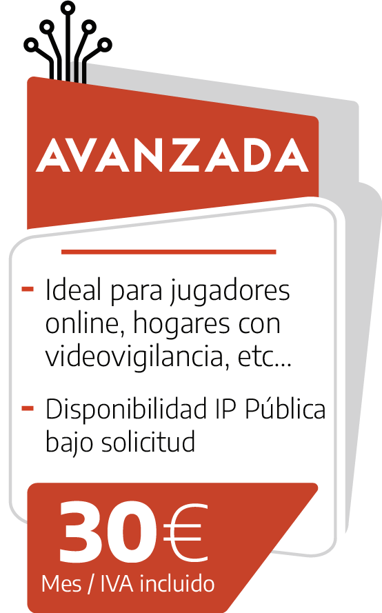 Internet sin límites Tarifa Avanzada