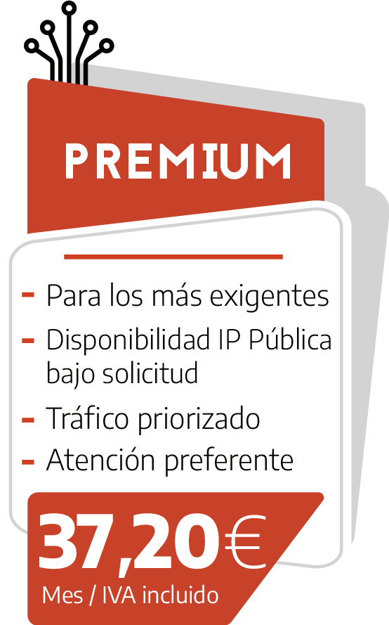 Internet sin límites Tarifa Premium
