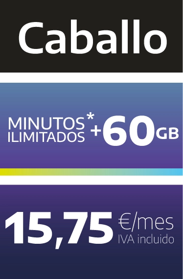 Fibratown - Tarifas Ion Mobile - Tarifa Caballo: Minutos Ilimitados + 80gb por 15,75€/mes IVA Incluido