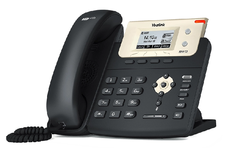 Imagen del telefono de mesa Centralita VPBX marca Yealink de Fibratown