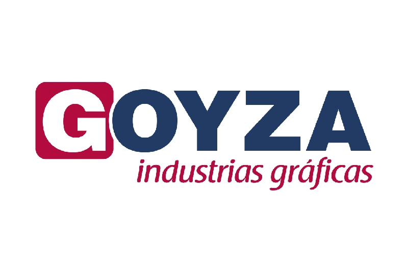 Logotipo de Goyza con su slogan Inustrias gráficas